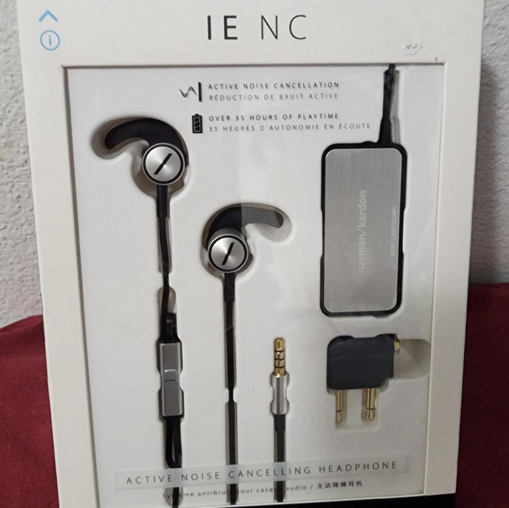 IE NC Active Noise Cancelling Earbuds - Black